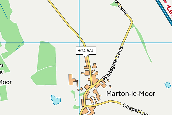 HG4 5AU map - OS VectorMap District (Ordnance Survey) HG4 5AU map - OS VectorMap District (Ordnance Survey)