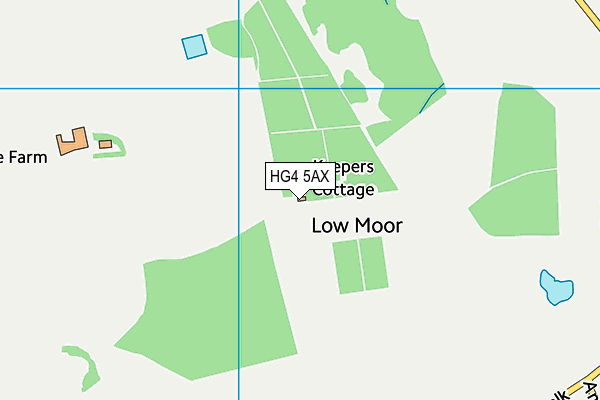 HG4 5AX map - OS VectorMap District (Ordnance Survey) HG4 5AX map - OS VectorMap District (Ordnance Survey)