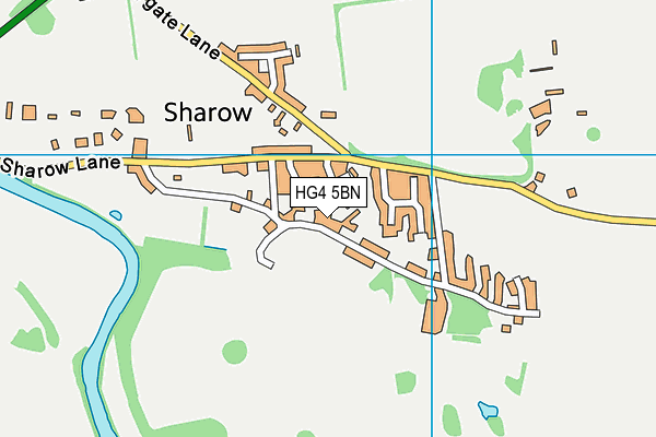 HG4 5BN map - OS VectorMap District (Ordnance Survey) HG4 5BN map - OS VectorMap District (Ordnance Survey)