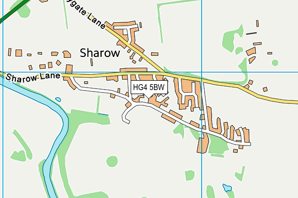 HG4 5BW map - OS VectorMap District (Ordnance Survey) HG4 5BW map - OS VectorMap District (Ordnance Survey)