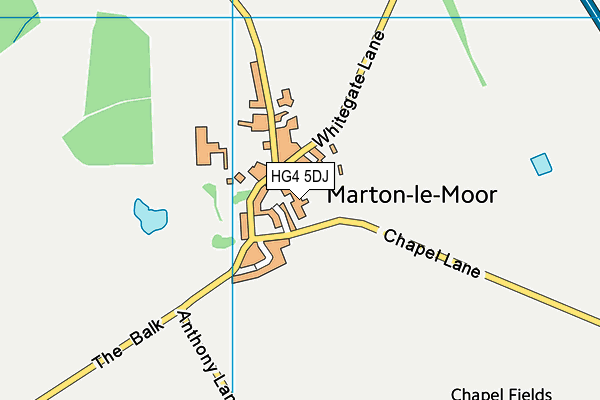 HG4 5DJ map - OS VectorMap District (Ordnance Survey) HG4 5DJ map - OS VectorMap District (Ordnance Survey)