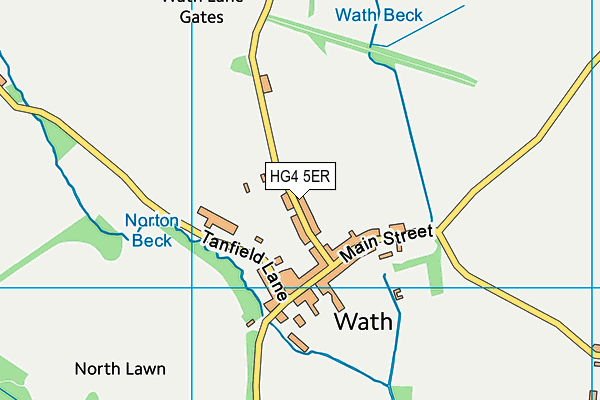 HG4 5ER map - OS VectorMap District (Ordnance Survey) HG4 5ER map - OS VectorMap District (Ordnance Survey)