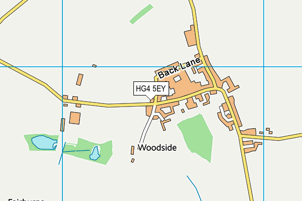 HG4 5EY map - OS VectorMap District (Ordnance Survey) HG4 5EY map - OS VectorMap District (Ordnance Survey)