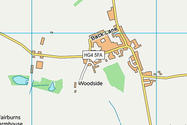 HG4 5FA map - OS VectorMap District (Ordnance Survey)