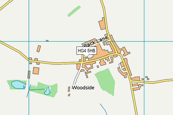 HG4 5HB map - OS VectorMap District (Ordnance Survey) HG4 5HB map - OS VectorMap District (Ordnance Survey)
