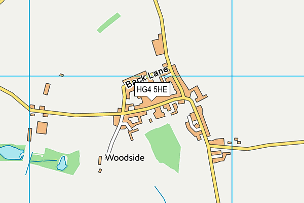 HG4 5HE map - OS VectorMap District (Ordnance Survey)