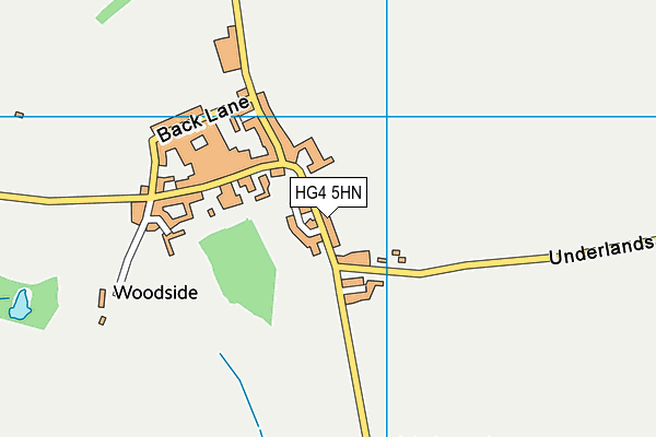 HG4 5HN map - OS VectorMap District (Ordnance Survey)
