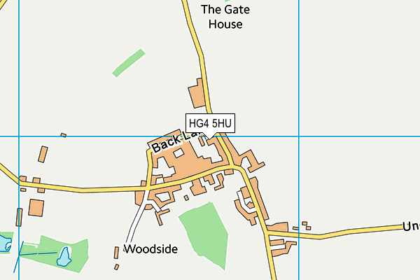 HG4 5HU map - OS VectorMap District (Ordnance Survey)