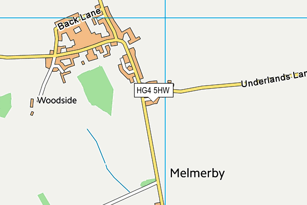 HG4 5HW map - OS VectorMap District (Ordnance Survey) HG4 5HW map - OS VectorMap District (Ordnance Survey)