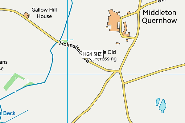 HG4 5HZ map - OS VectorMap District (Ordnance Survey) HG4 5HZ map - OS VectorMap District (Ordnance Survey)