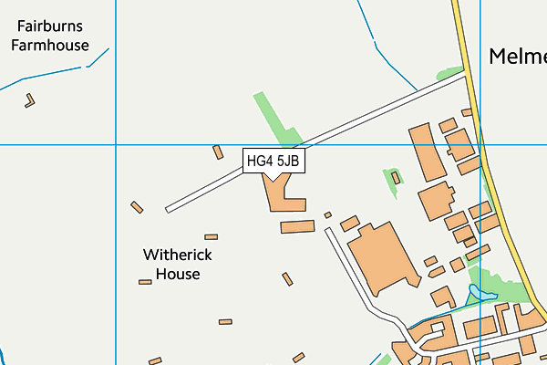 HG4 5JB map - OS VectorMap District (Ordnance Survey) HG4 5JB map - OS VectorMap District (Ordnance Survey)