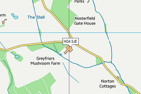 HG4 5JE map - OS VectorMap District (Ordnance Survey) HG4 5JE map - OS VectorMap District (Ordnance Survey)