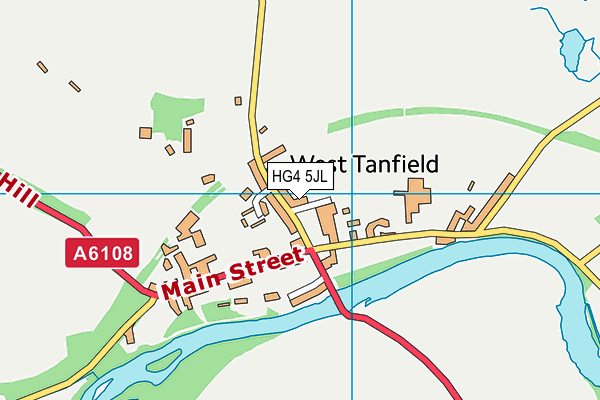HG4 5JL map - OS VectorMap District (Ordnance Survey)