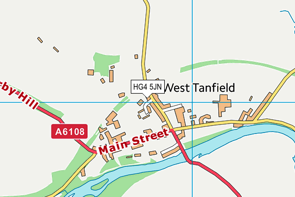 HG4 5JN map - OS VectorMap District (Ordnance Survey)