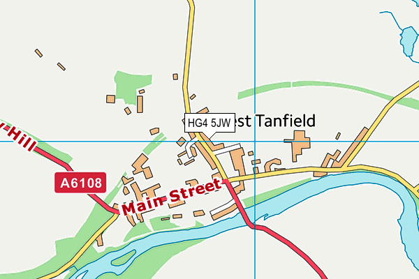 HG4 5JW map - OS VectorMap District (Ordnance Survey) HG4 5JW map - OS VectorMap District (Ordnance Survey)