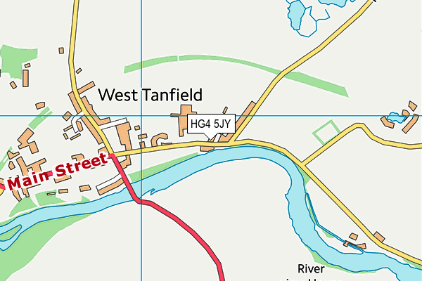 HG4 5JY map - OS VectorMap District (Ordnance Survey) HG4 5JY map - OS VectorMap District (Ordnance Survey)