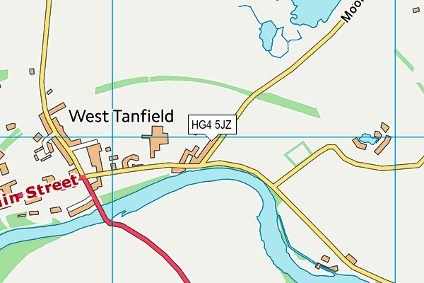 HG4 5JZ map - OS VectorMap District (Ordnance Survey) HG4 5JZ map - OS VectorMap District (Ordnance Survey)