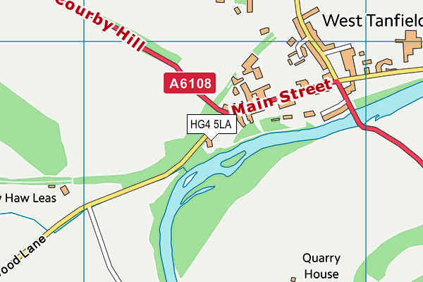 HG4 5LA map - OS VectorMap District (Ordnance Survey) HG4 5LA map - OS VectorMap District (Ordnance Survey)