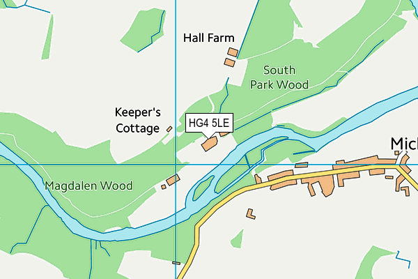 HG4 5LE map - OS VectorMap District (Ordnance Survey) HG4 5LE map - OS VectorMap District (Ordnance Survey)