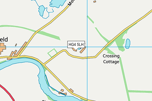HG4 5LH map - OS VectorMap District (Ordnance Survey) HG4 5LH map - OS VectorMap District (Ordnance Survey)