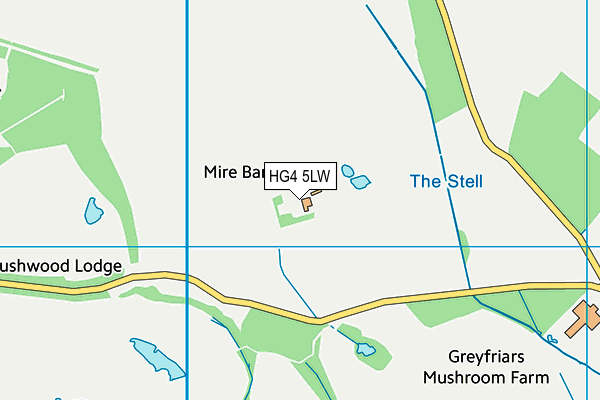 HG4 5LW map - OS VectorMap District (Ordnance Survey) HG4 5LW map - OS VectorMap District (Ordnance Survey)