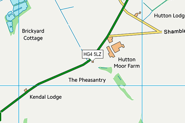 HG4 5LZ map - OS VectorMap District (Ordnance Survey) HG4 5LZ map - OS VectorMap District (Ordnance Survey)