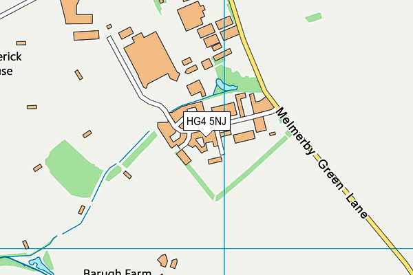 HG4 5NJ map - OS VectorMap District (Ordnance Survey) HG4 5NJ map - OS VectorMap District (Ordnance Survey)