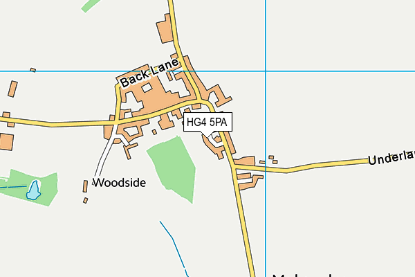 HG4 5PA map - OS VectorMap District (Ordnance Survey) HG4 5PA map - OS VectorMap District (Ordnance Survey)