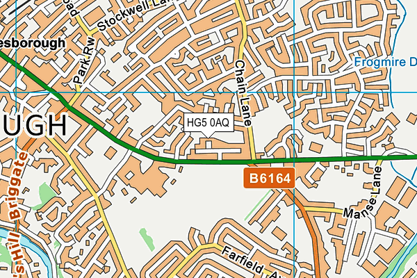 HG5 0AQ map - OS VectorMap District (Ordnance Survey)