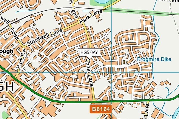 HG5 0AY map - OS VectorMap District (Ordnance Survey) HG5 0AY map - OS VectorMap District (Ordnance Survey)