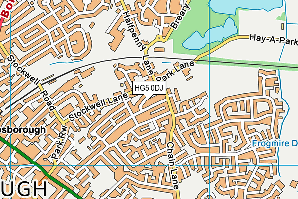 HG5 0DJ map - OS VectorMap District (Ordnance Survey) HG5 0DJ map - OS VectorMap District (Ordnance Survey)