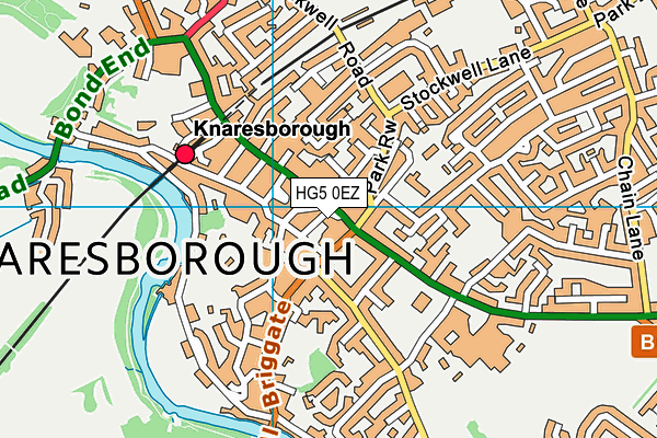 HG5 0EZ map - OS VectorMap District (Ordnance Survey)
