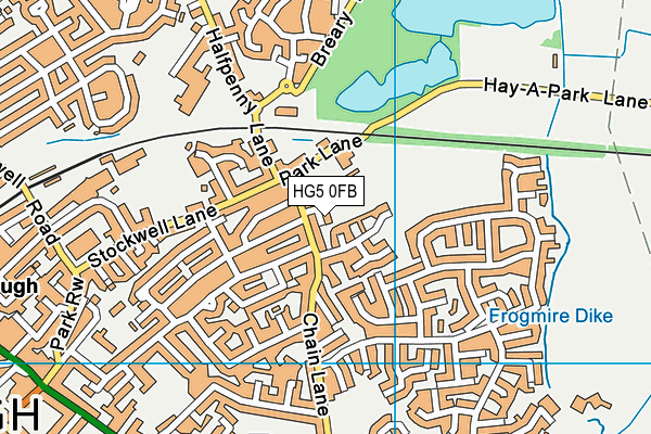 HG5 0FB map - OS VectorMap District (Ordnance Survey) HG5 0FB map - OS VectorMap District (Ordnance Survey)