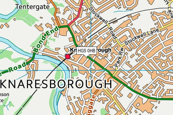 HG5 0HB map - OS VectorMap District (Ordnance Survey)