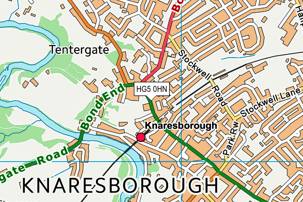 HG5 0HN map - OS VectorMap District (Ordnance Survey)