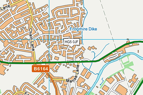 HG5 0JF map - OS VectorMap District (Ordnance Survey) HG5 0JF map - OS VectorMap District (Ordnance Survey)