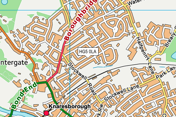 HG5 0LA map - OS VectorMap District (Ordnance Survey)
