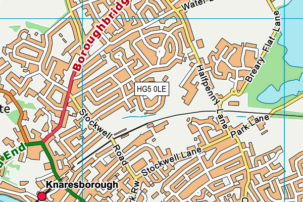 HG5 0LE map - OS VectorMap District (Ordnance Survey)