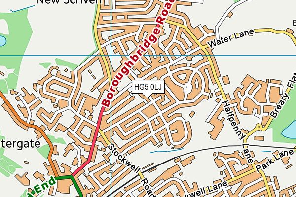 HG5 0LJ map - OS VectorMap District (Ordnance Survey) HG5 0LJ map - OS VectorMap District (Ordnance Survey)