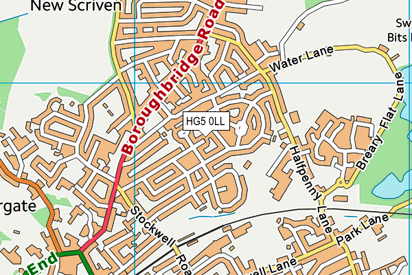 HG5 0LL map - OS VectorMap District (Ordnance Survey) HG5 0LL map - OS VectorMap District (Ordnance Survey)