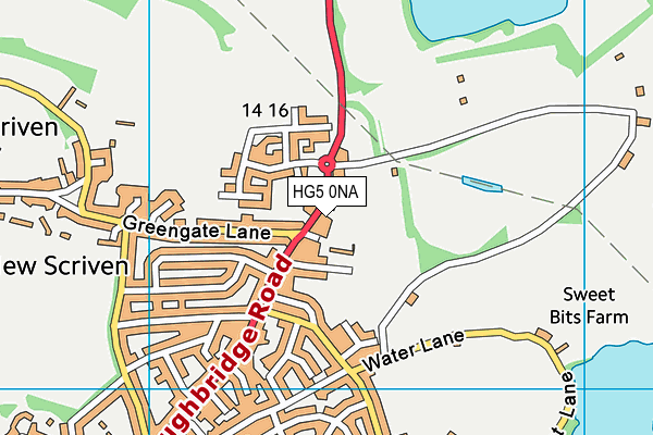 HG5 0NA map - OS VectorMap District (Ordnance Survey)