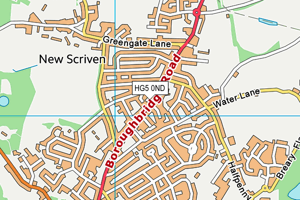 HG5 0ND map - OS VectorMap District (Ordnance Survey)