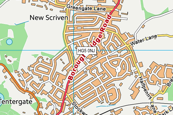 HG5 0NJ map - OS VectorMap District (Ordnance Survey)