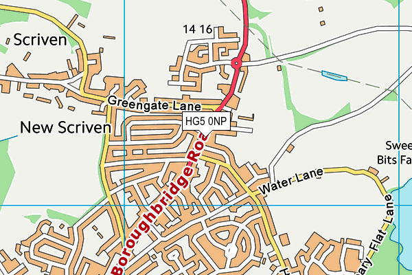 HG5 0NP map - OS VectorMap District (Ordnance Survey) HG5 0NP map - OS VectorMap District (Ordnance Survey)