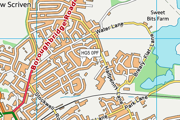 HG5 0PF map - OS VectorMap District (Ordnance Survey) HG5 0PF map - OS VectorMap District (Ordnance Survey)
