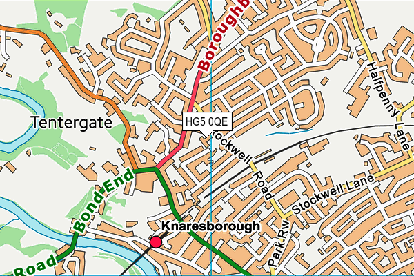 HG5 0QE map - OS VectorMap District (Ordnance Survey)