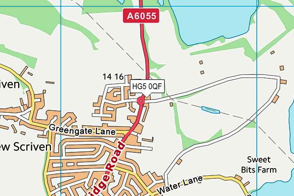 HG5 0QF map - OS VectorMap District (Ordnance Survey) HG5 0QF map - OS VectorMap District (Ordnance Survey)