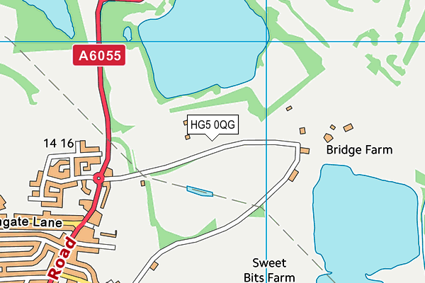 HG5 0QG map - OS VectorMap District (Ordnance Survey) HG5 0QG map - OS VectorMap District (Ordnance Survey)