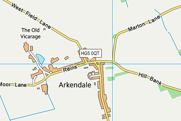 HG5 0QT map - OS VectorMap District (Ordnance Survey) HG5 0QT map - OS VectorMap District (Ordnance Survey)