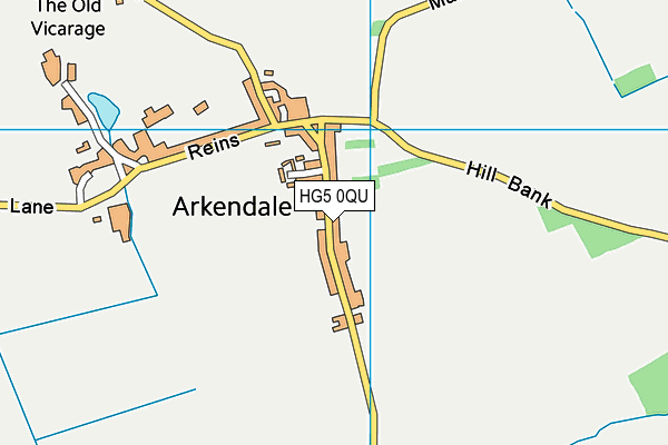 HG5 0QU map - OS VectorMap District (Ordnance Survey) HG5 0QU map - OS VectorMap District (Ordnance Survey)
